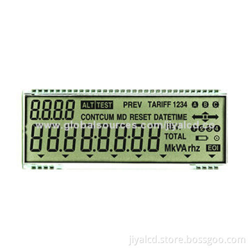 Segment LCD Panel, Meters and Instrument, Ammeter Display, TN, Positive, Reflective